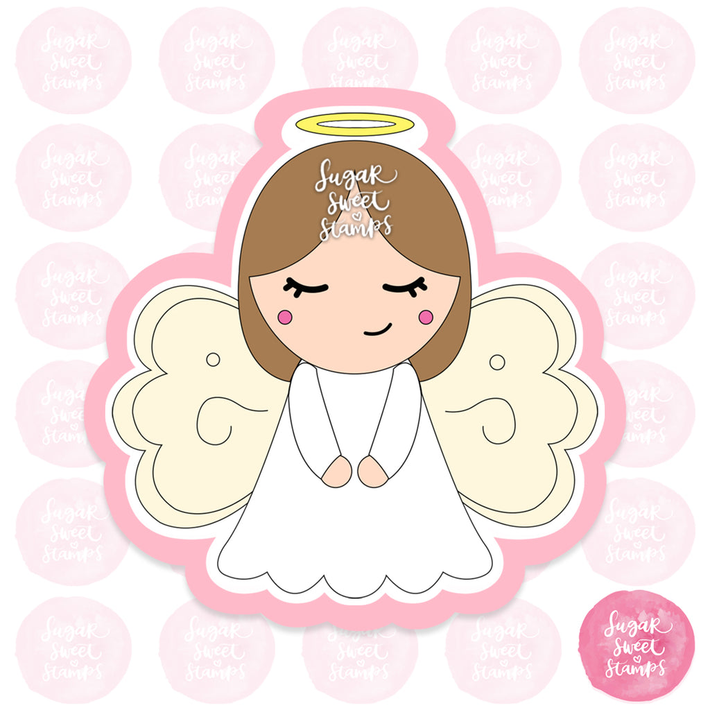 heaven christian angel halo cute girl custom 3d printed cookie cutter