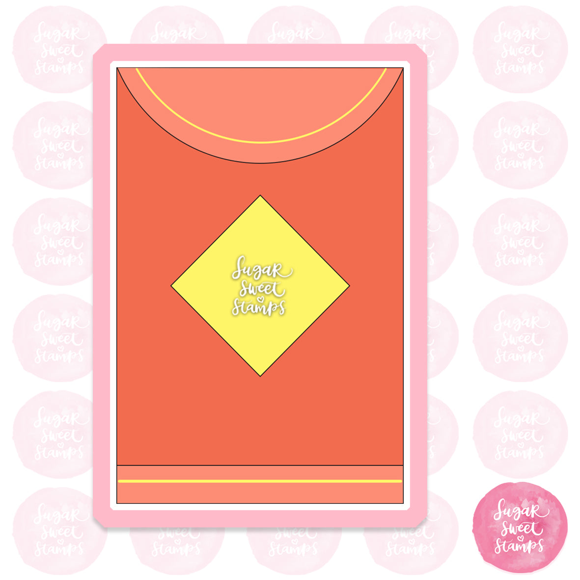 hongbao angpao red packet asian chinese lunar new year money custom 3d printed cookie cutter