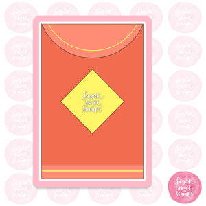 hongbao angpao red packet asian chinese lunar new year money custom 3d printed cookie cutter