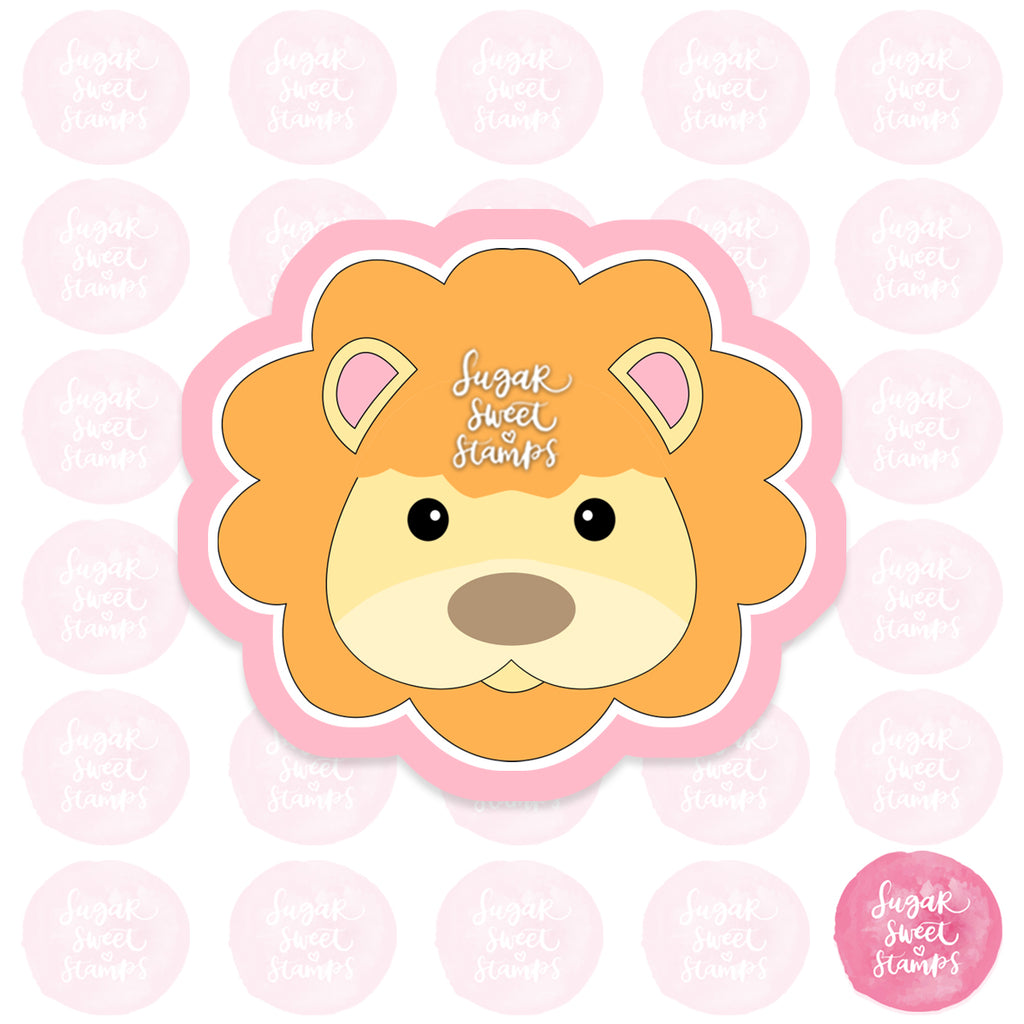 cute wild animal baby lion custom 3d printed cookie cutter