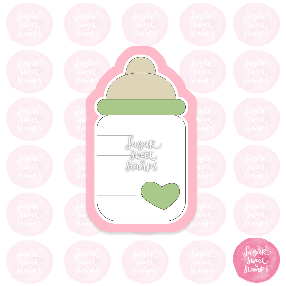 baby newborn toddler mum mother milk bottle custom 3d printed cookie cutter