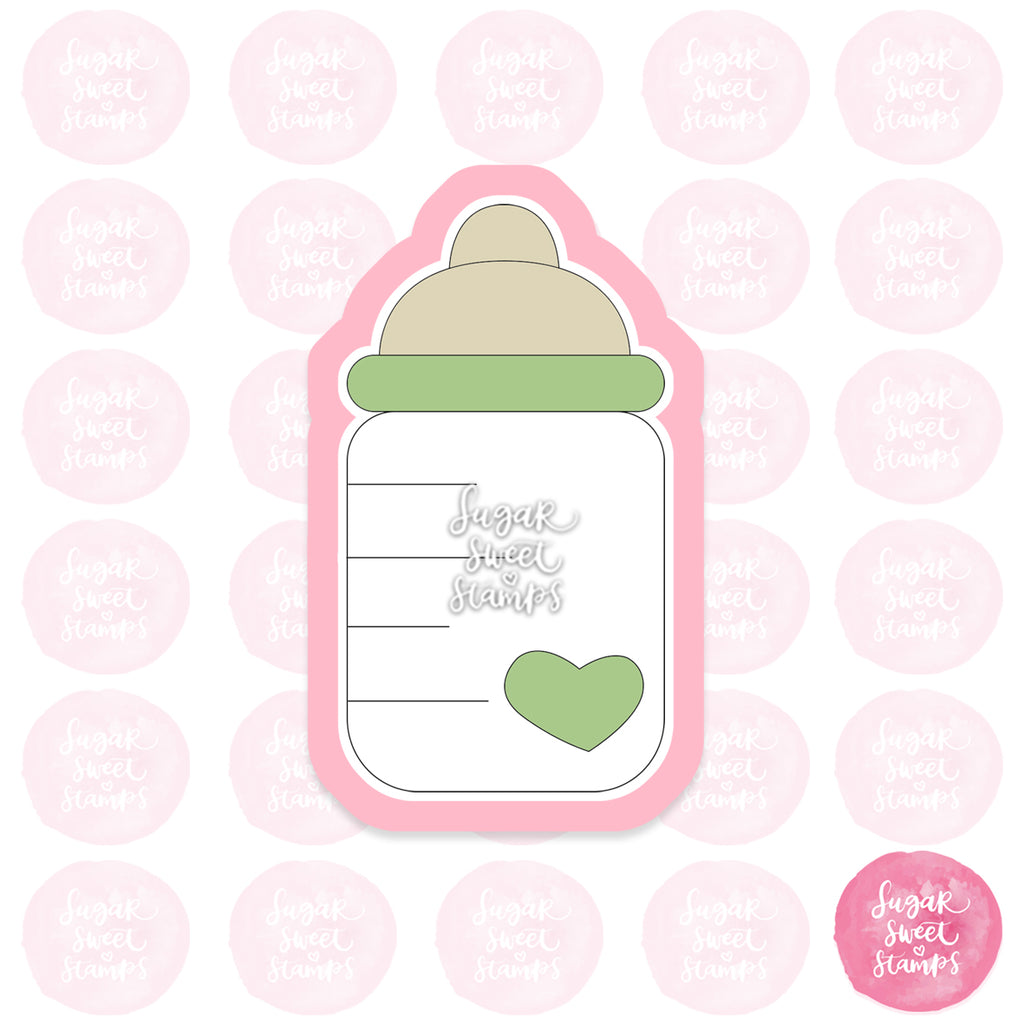 baby newborn toddler mum mother milk bottle custom 3d printed cookie cutter
