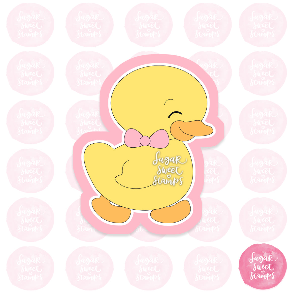 baby duck animal bird cute custom 3d printed cookie cutter
