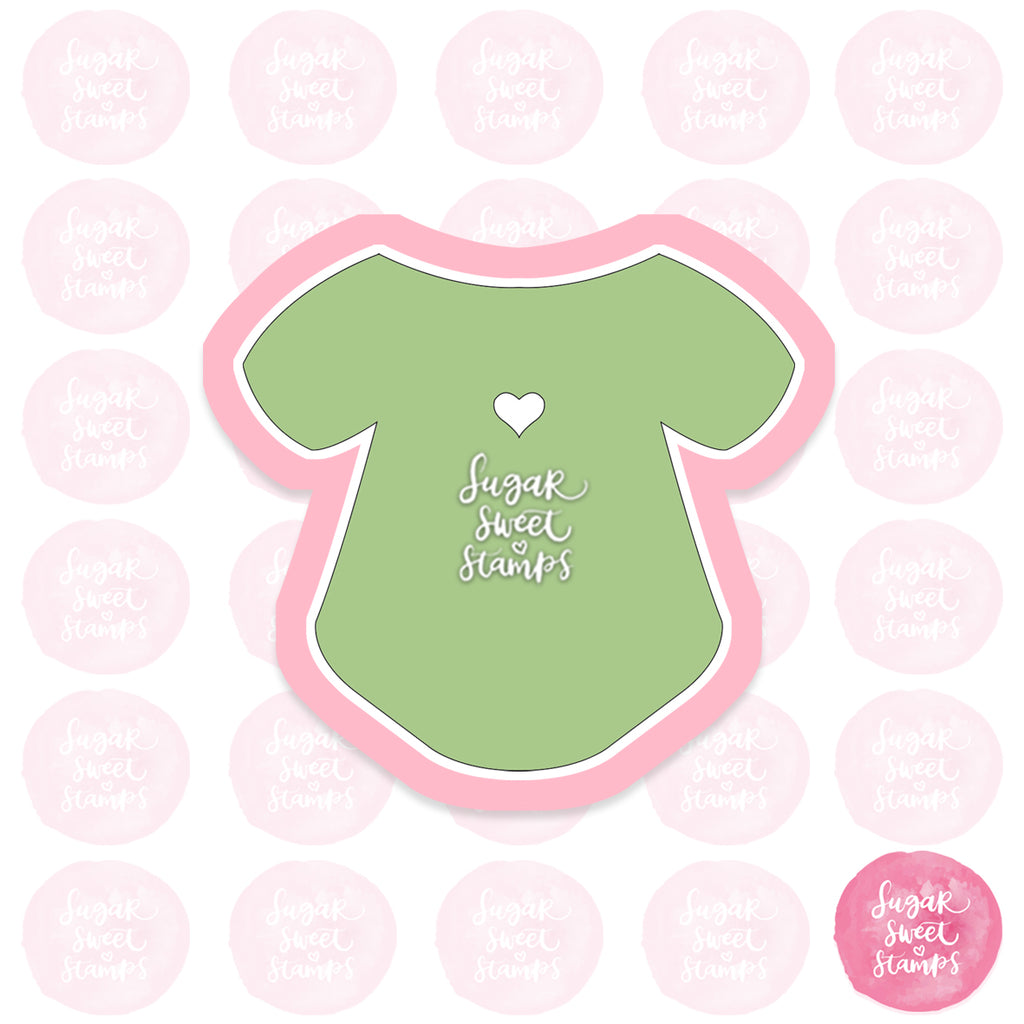 baby romper onesie children clothes custom 3d printed cookie cutter