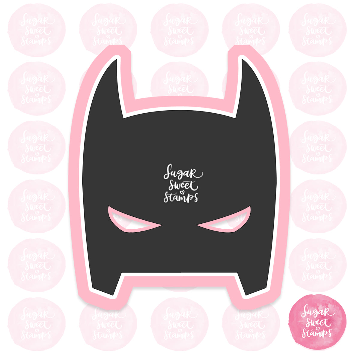 superhero dc comics marvel batman cowl mask custom 3d printed cookie cutter batman