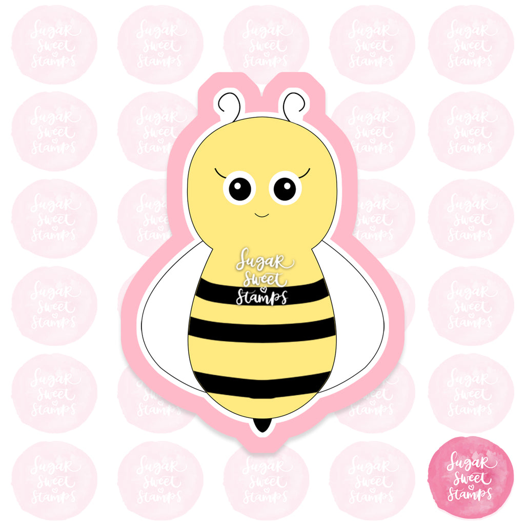 bee bumblebee spring honey insect custom 3d printed cookie cutter