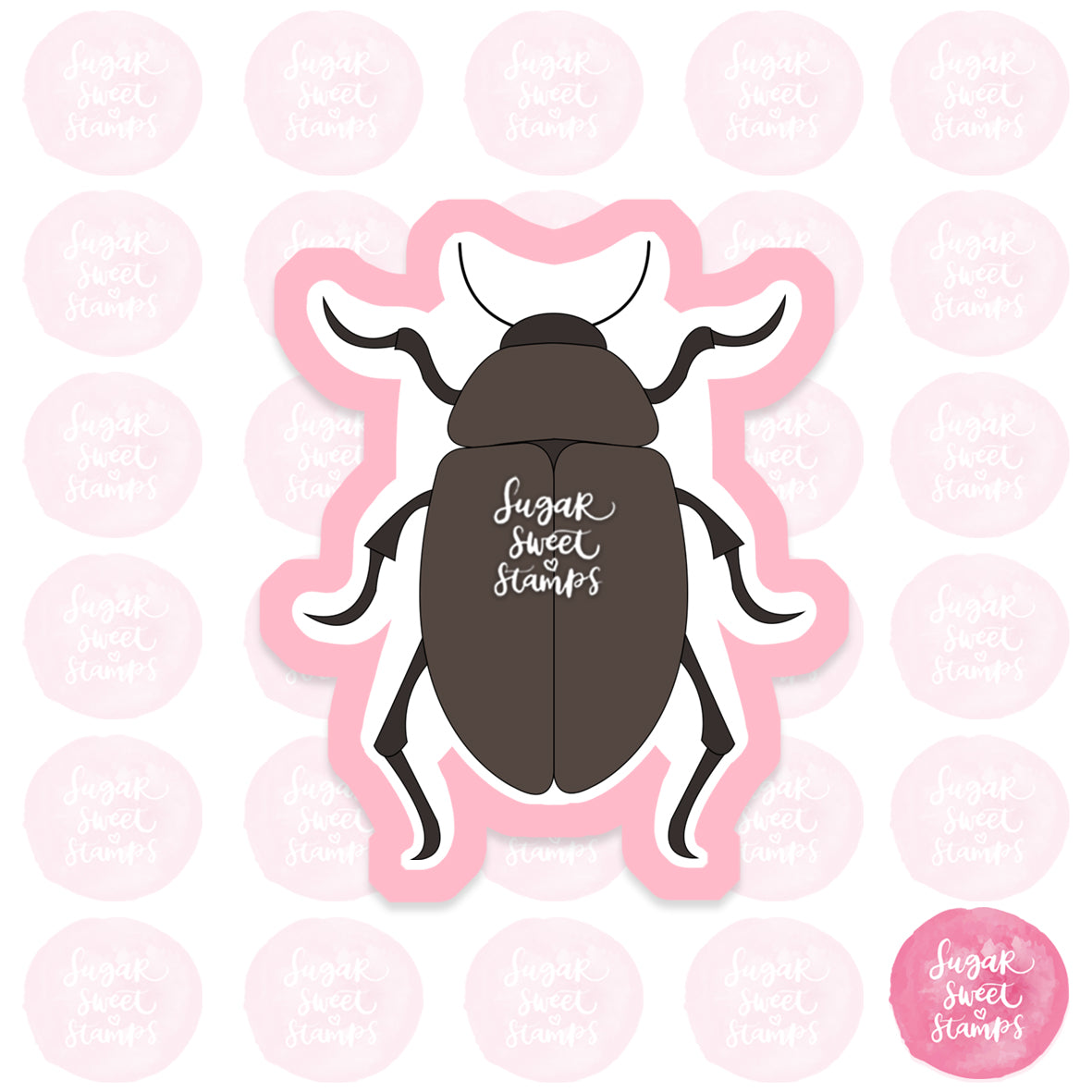 beetle insect bug small critter custom 3d printed cookie cutter