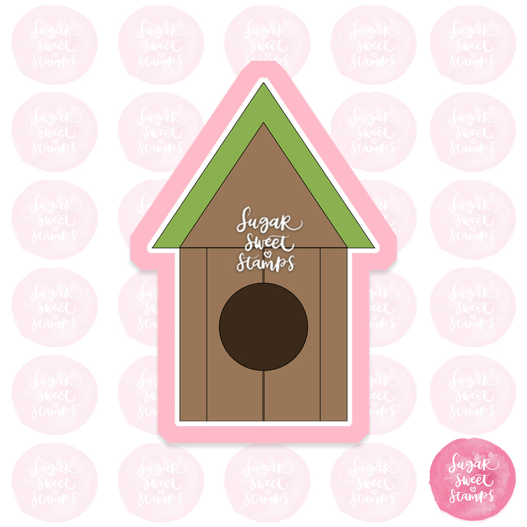 birdhouse bird home house outdoors custom 3d printed cookie cutter