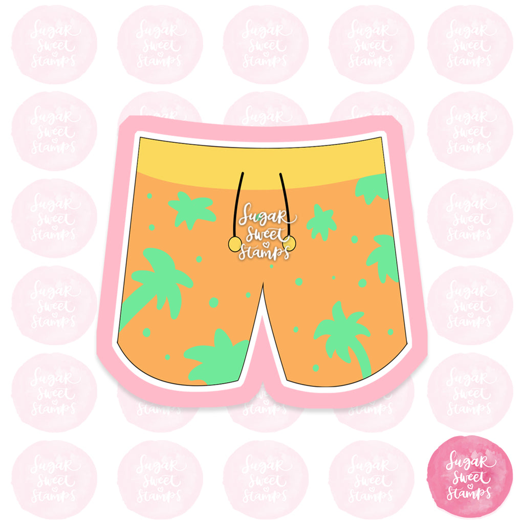 summer board shorts pants ocean sea surf clothes custom 3d printed cookie cutter