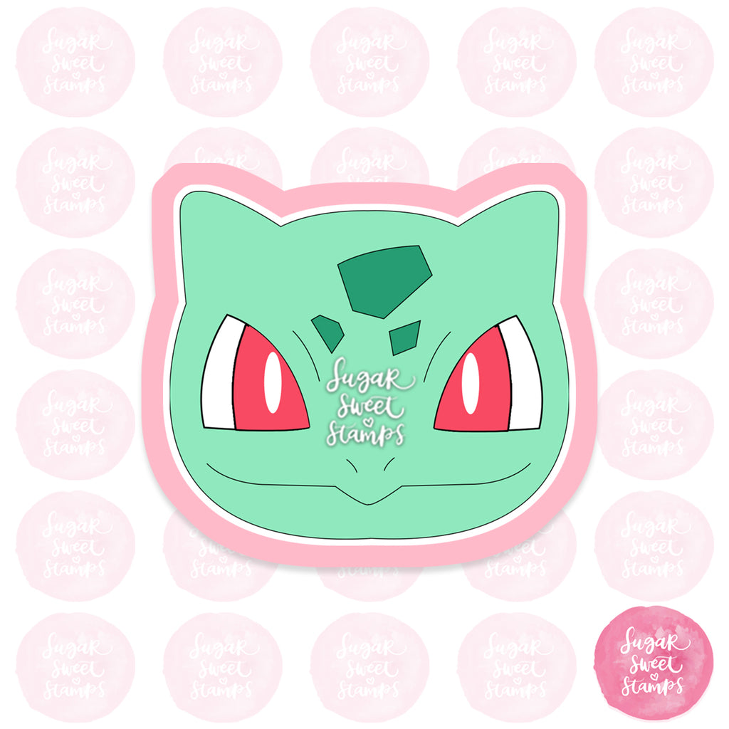 pokemon bulbasaur grass video game pop culture animal custom 3d printed cookie cutter