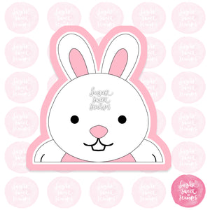 easter bunny rabbit name plaque place card custom 3d printed cookie cutter