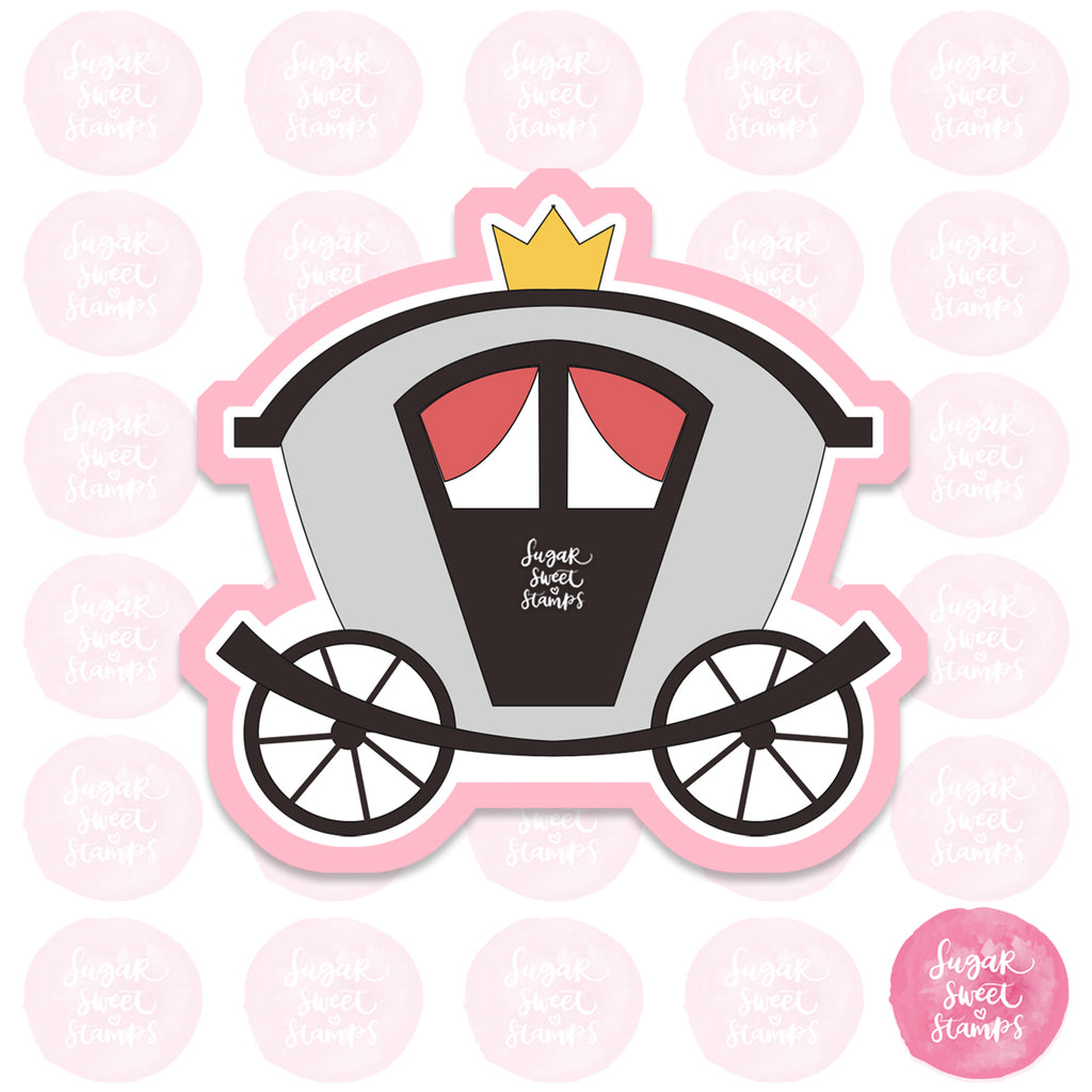 carriage royalty queen horse vehicle custom 3d printed cookie cutter