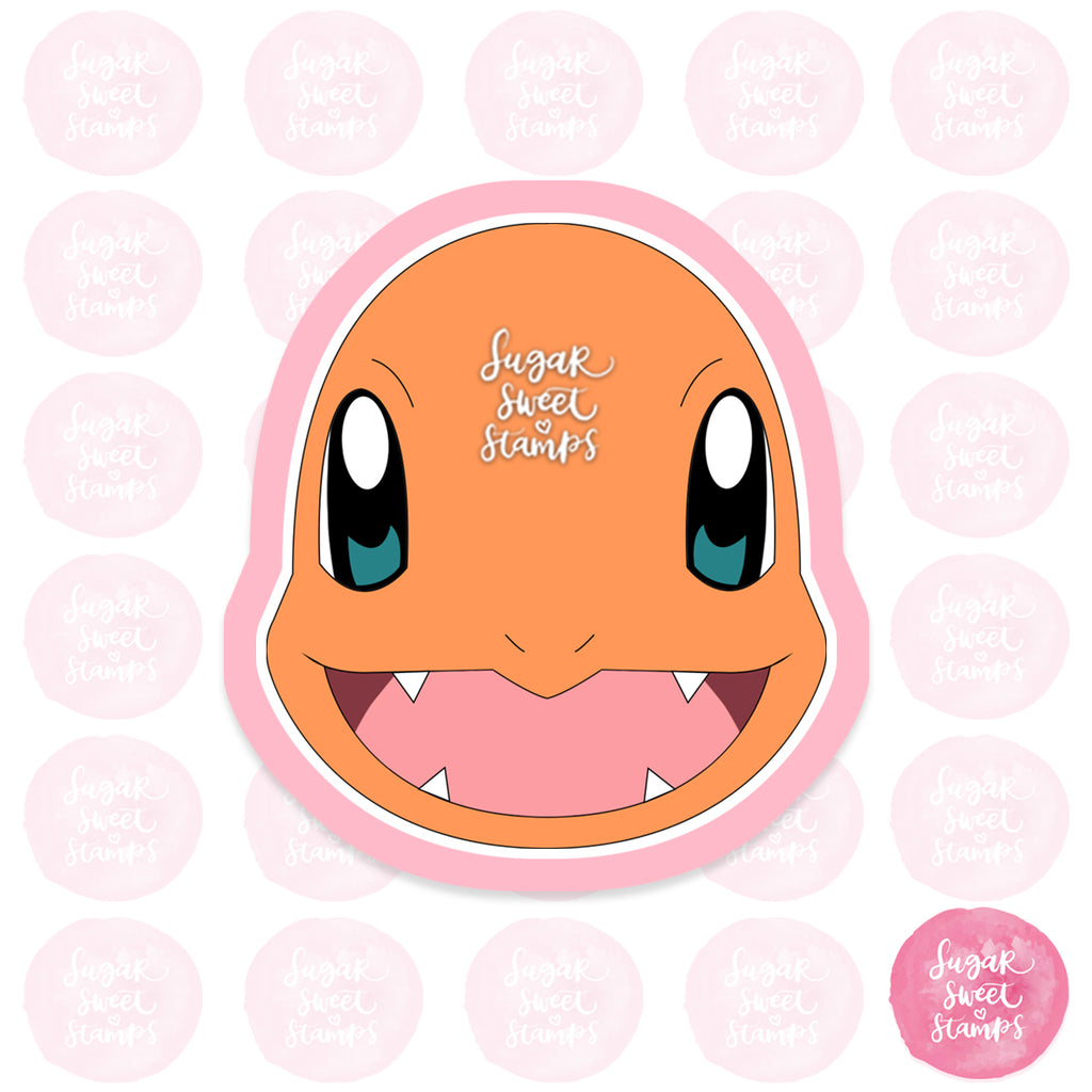 dinosaur dragon fire type pokemon pet animal pop culture cute charmander custom 3d printed cookie cutter