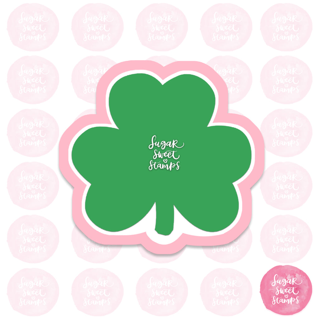 st patrick's day lucky clover custom 3d printed cookie cutter