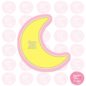 crescent moon night sky star shape custom 3d printed cookie cutter