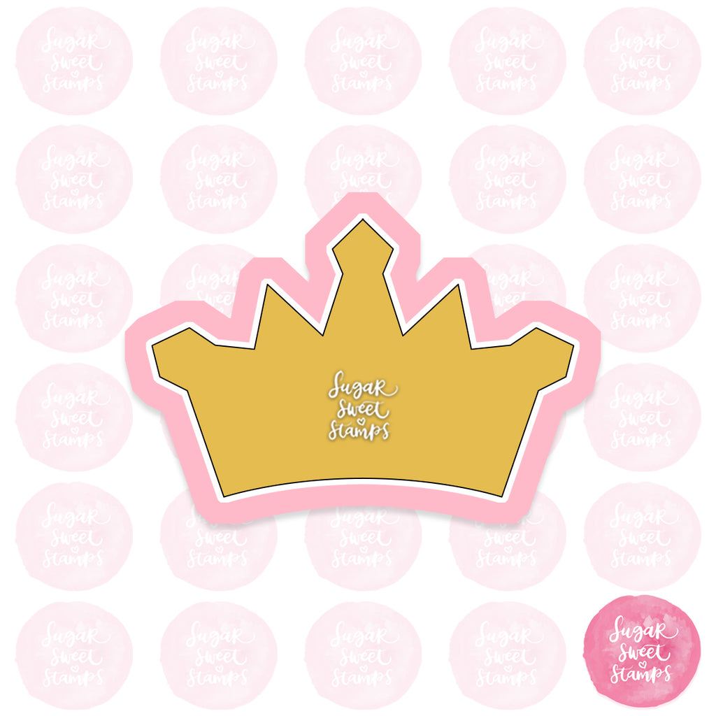 royal princess prince crown king queen custom 3d printed cookie cutter