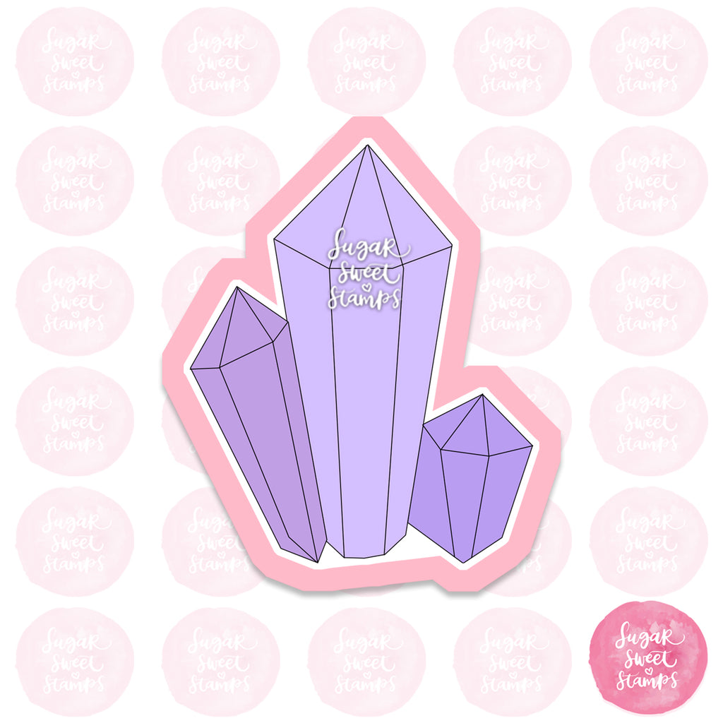 crystal energy chakra gem diamond mining jewel custom 3d printed cookie cutter