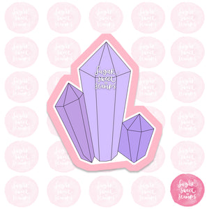 crystal energy chakra gem diamond mining jewel custom 3d printed cookie cutter
