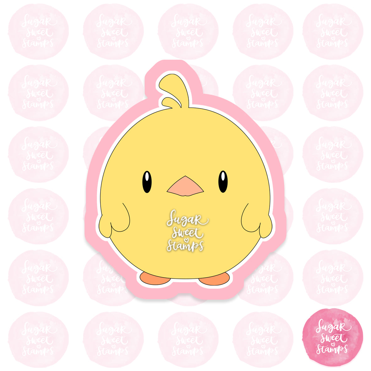 cute baby chick animal custom 3d printed cookie cutter