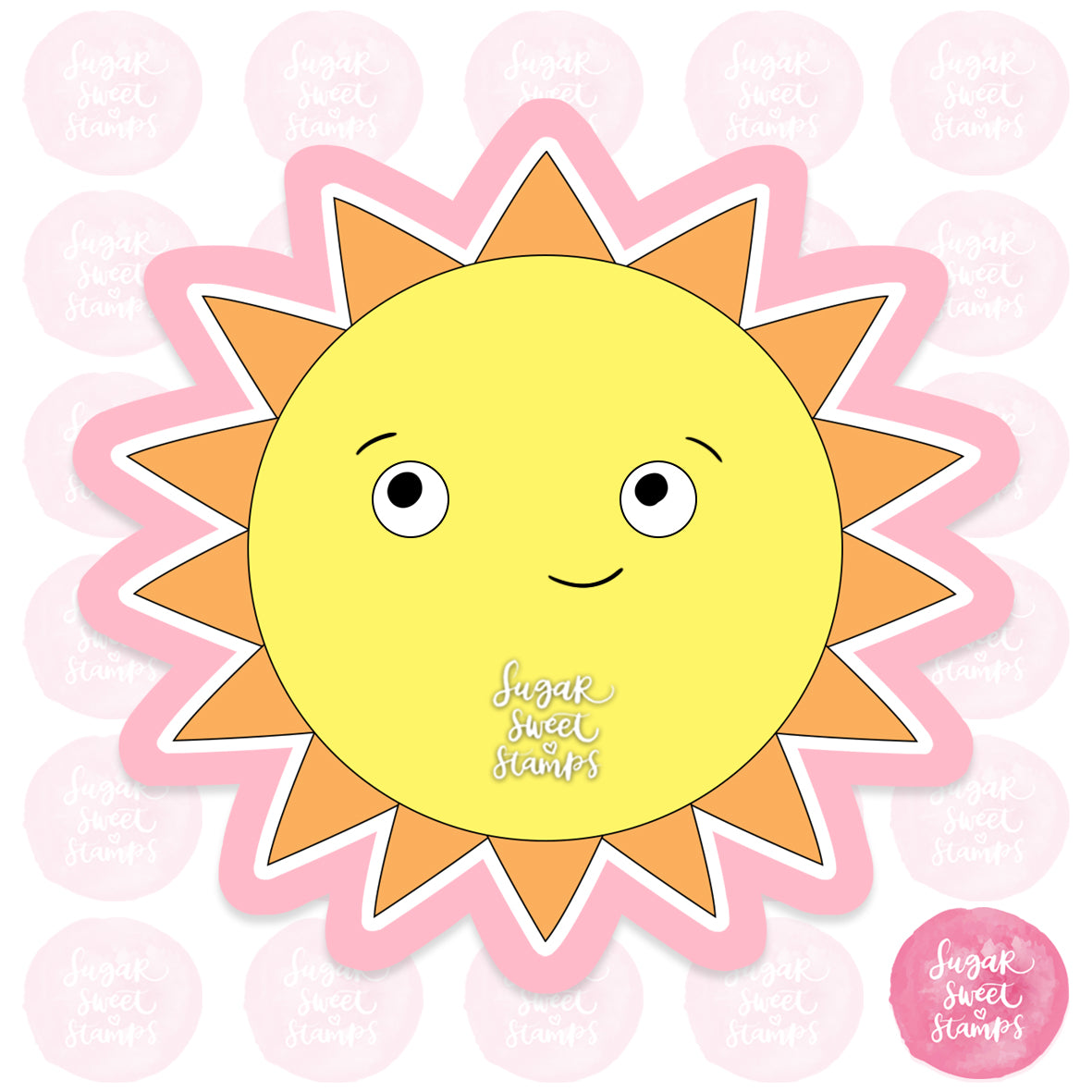bright sun sunny planet custom 3d printed cookie cutter
