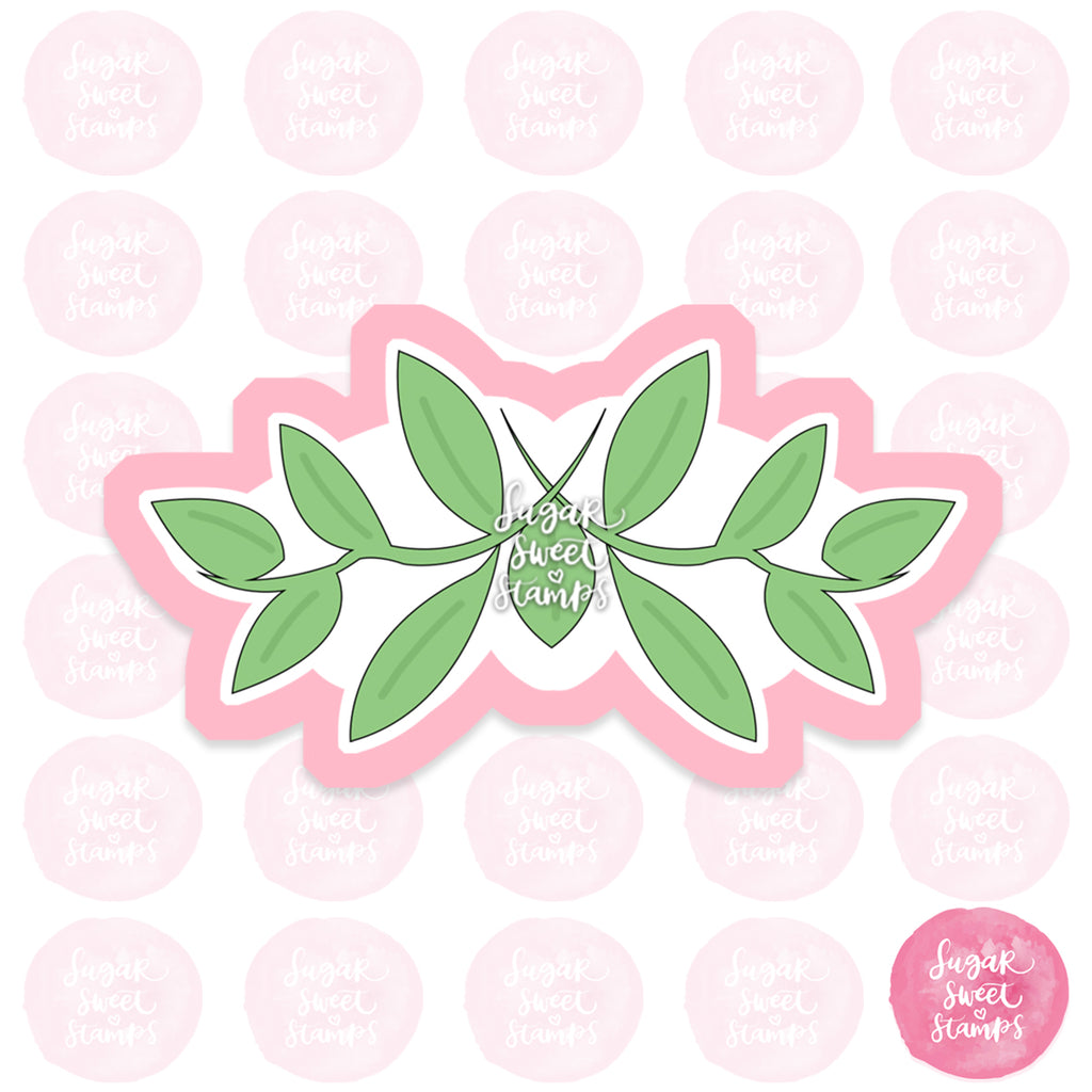 laurel leaf nature green aesthetic crown custom 3d printed cookie cutter