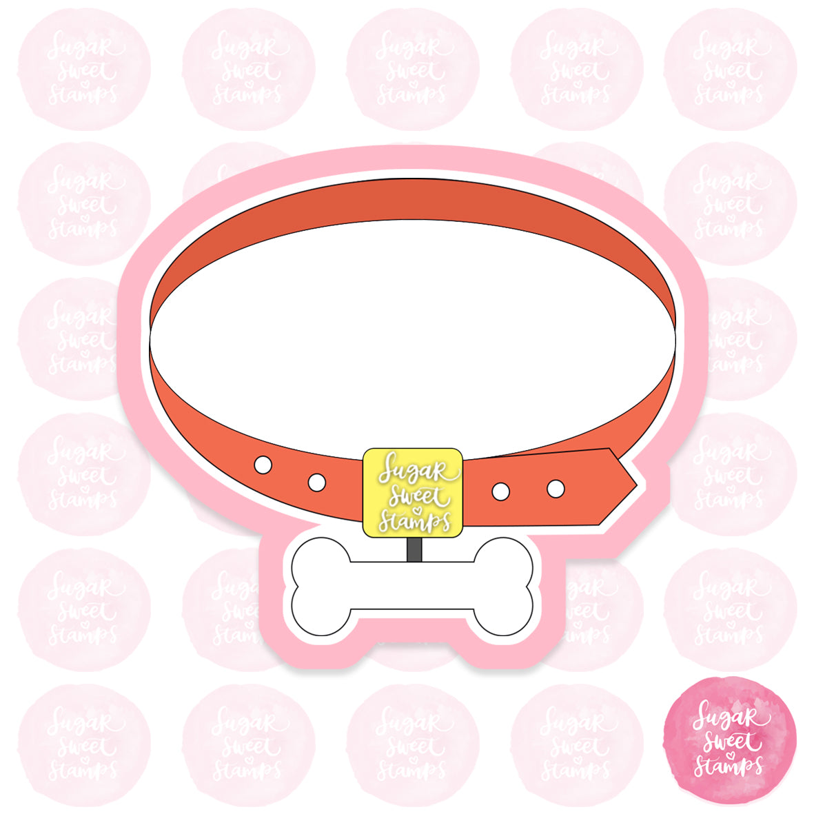 dog puppy canine pet pets collar custom 3d printed cookie cutter