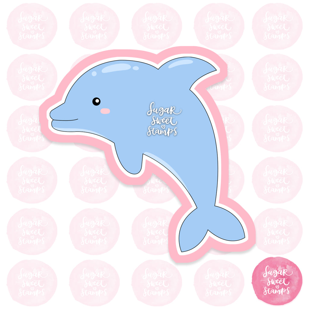 sea creature marine life ocean dolphin porpoise custom 3d printed cookie cutter