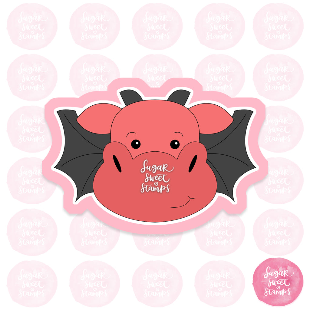 dragon medieval fantasy mythical creature animal horns fire wings custom 3d printed cookie cutter