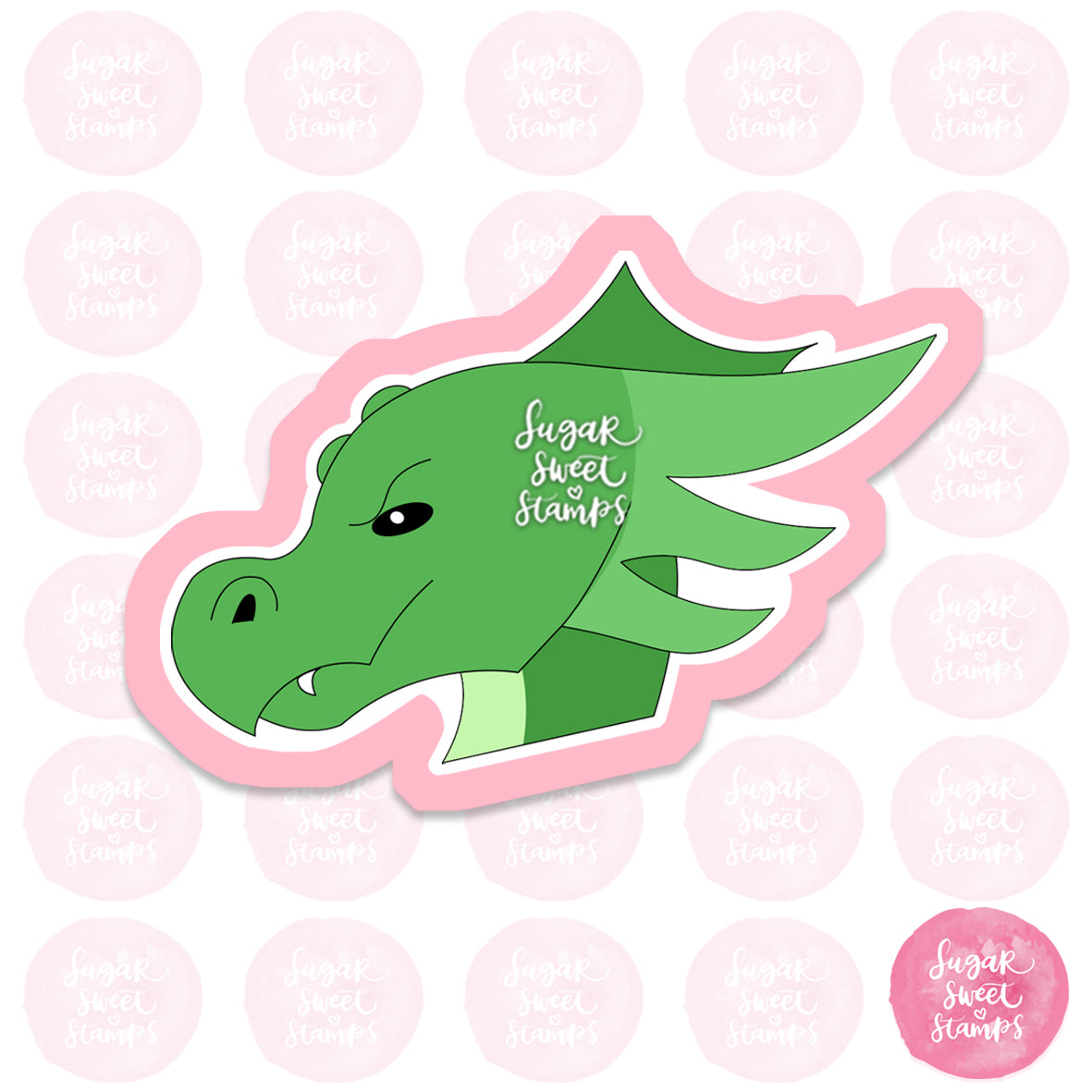 dragon mystical magical mythical creature fantasy custom 3d printed cookie cutter