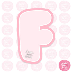 Bubblegum Alphabets Cookie Cutter