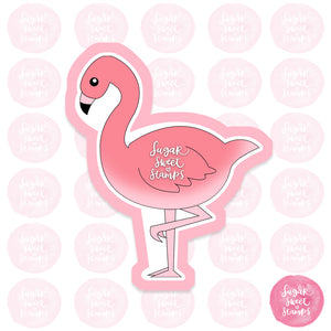 flamingo bird pink safari wild animal custom 3d printed cookie cutter