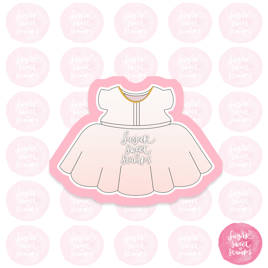 fluffy baby girl dress custom 3d printed cookie cutters