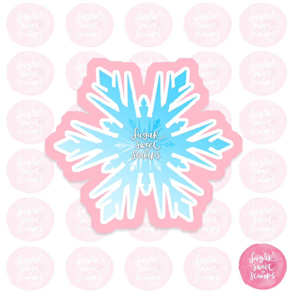 frozen snowflake let it go winter snow xmas christmas custom 3d printed cookie cutter