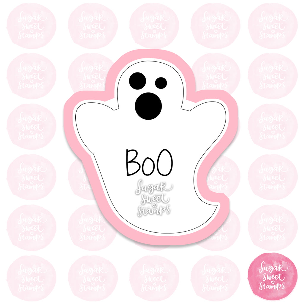 ghastly ghost boo spirit halloween custom 3d printed cookie cutter