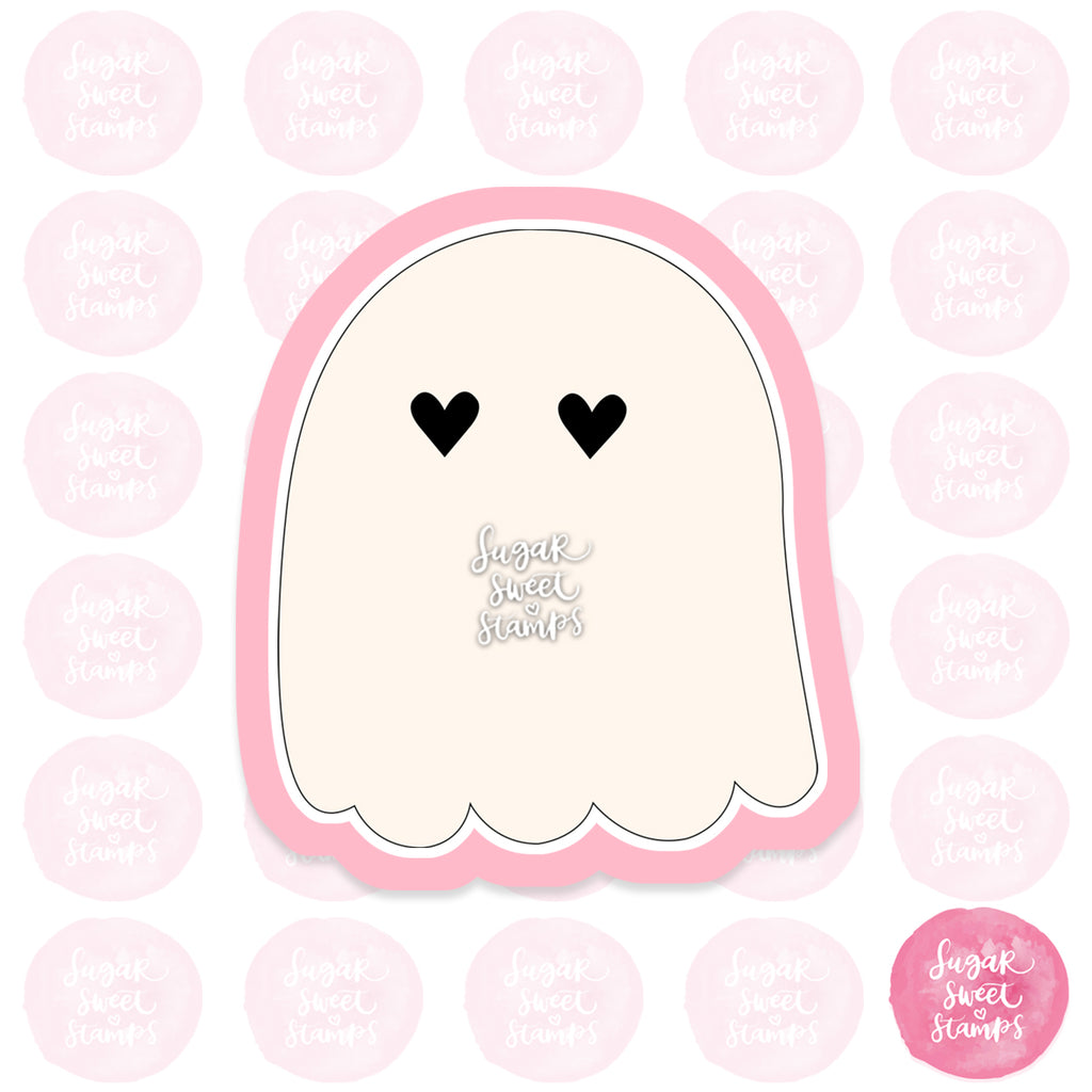 cute halloween ghost custom 3d printed cookie cutter