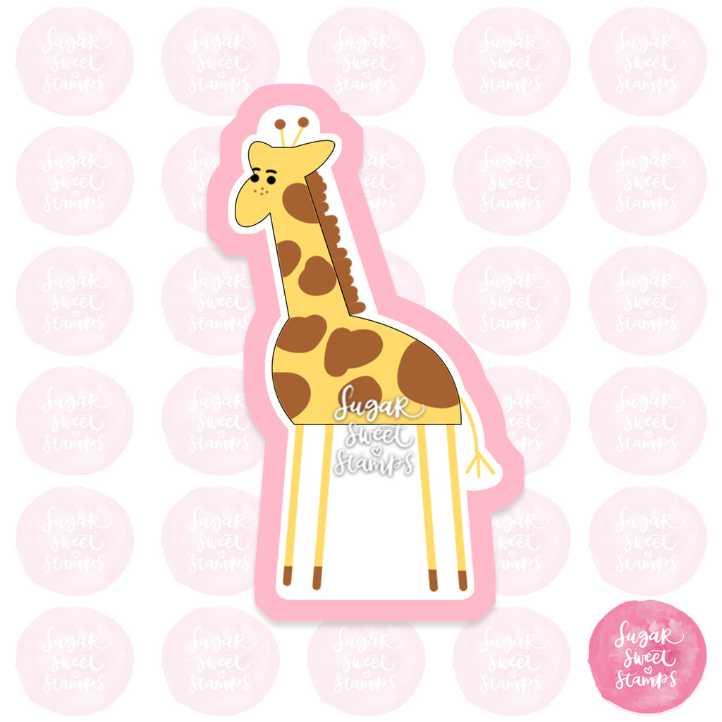 tall giraffe safari cute wild animal custom 3d printed cookie cutter