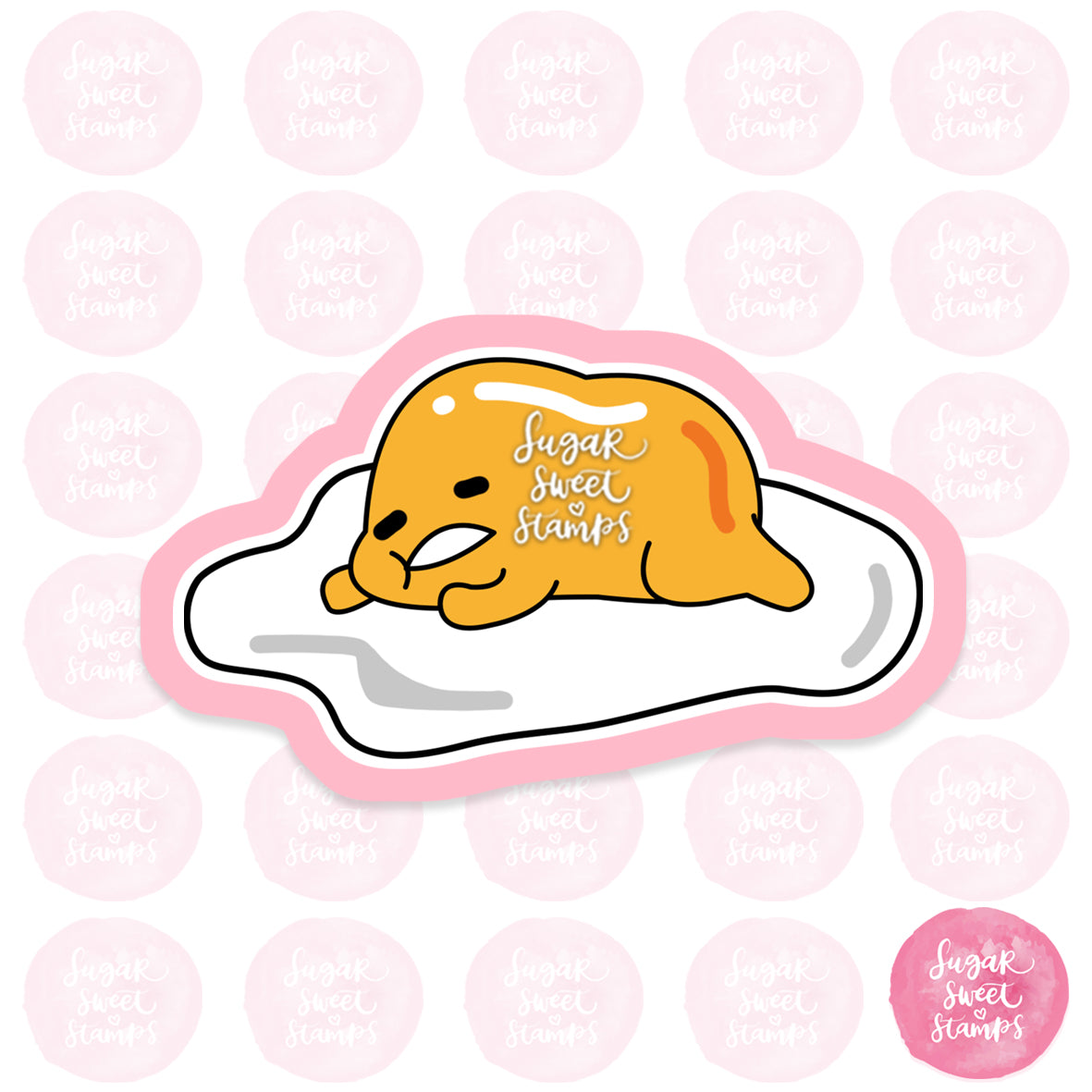 sanrio gudetama egg yolk lazy sleep cartoon mascot japan funny custom 3d printed cookie cutter