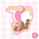 Load image into Gallery viewer, gymnast yoga pose stretch athletic olympics sports custom 3d cookie cutter 
