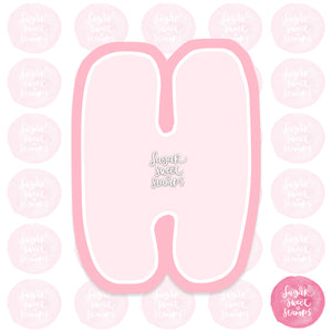 Bubblegum Alphabets Cookie Cutter