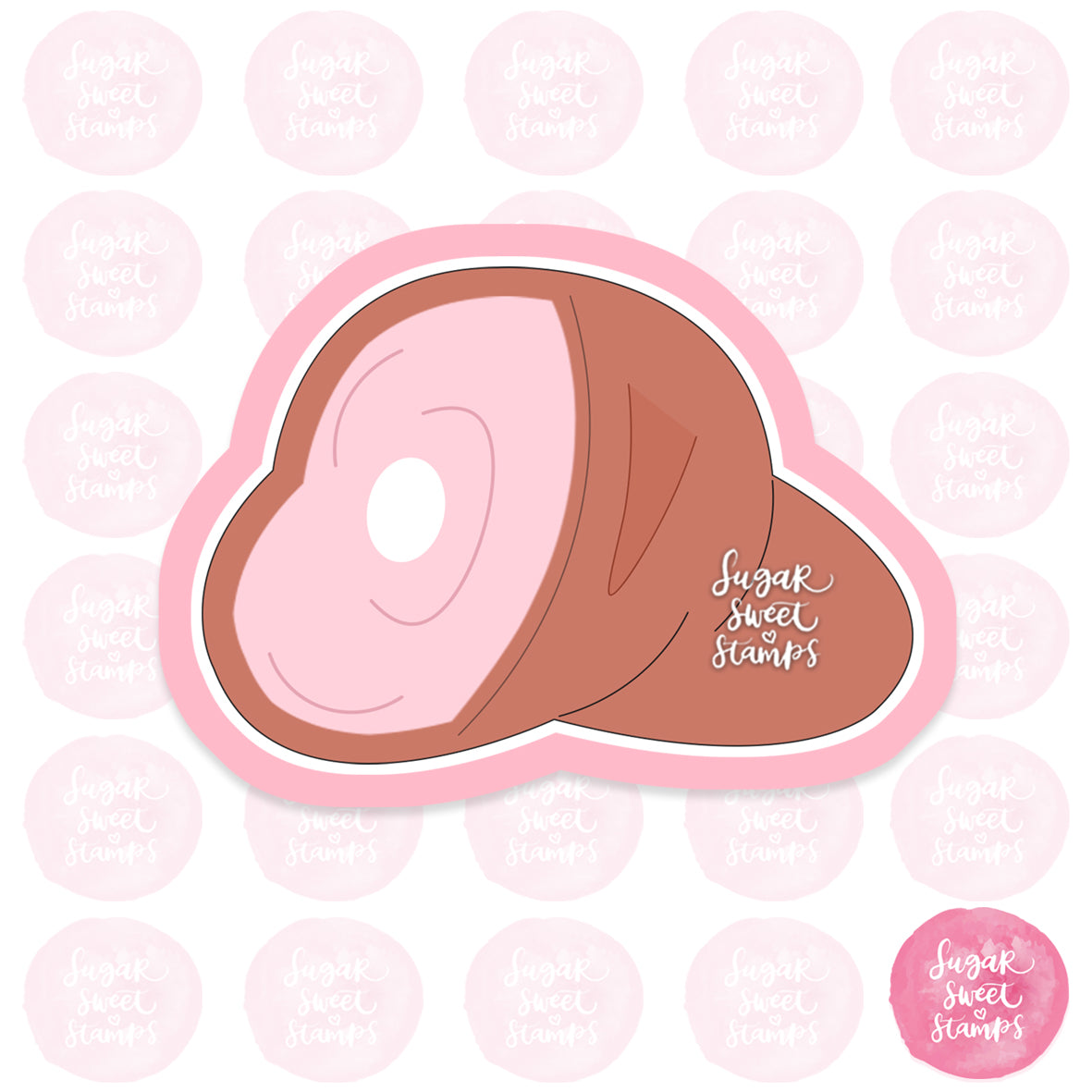 ham meat food sandwich roast custom 3d printed cookie cutter