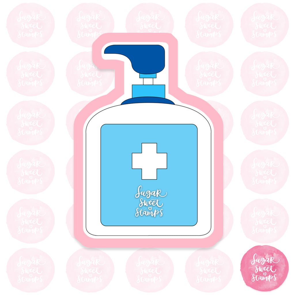 corona covid covid19 hand sanitizer clean custom 3d printed cookie cutter