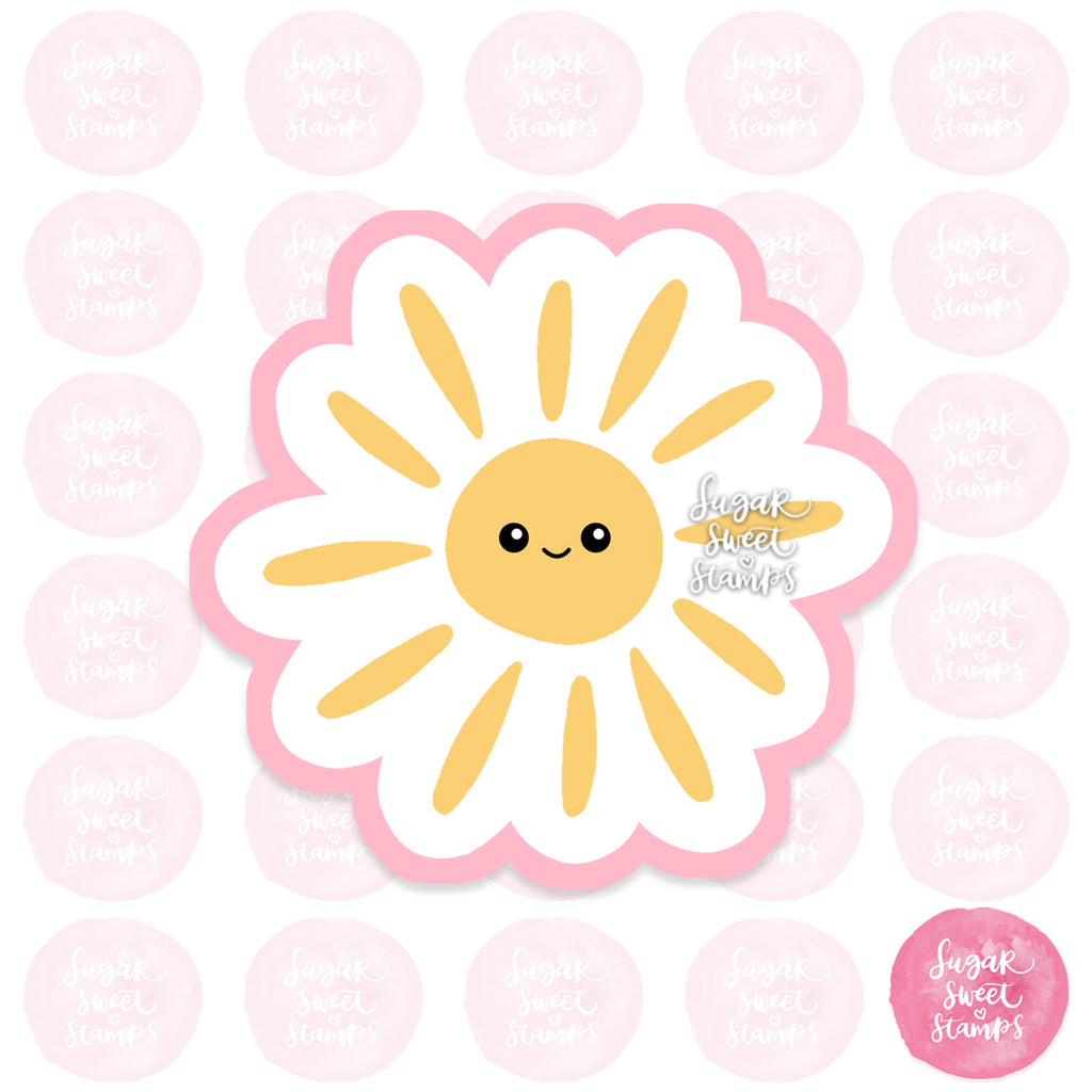 happy spring time sun weather custom 3d printed cookie cutter