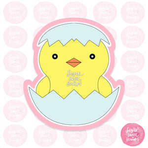 cute hatched chick custom 3d printed cookie cutter