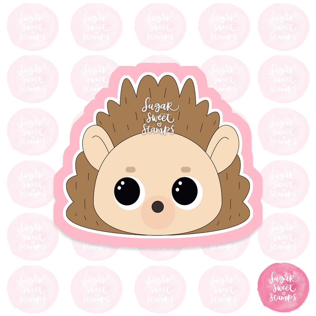 cute hedgehog critter animal quill custom 3d printed cookie cutter