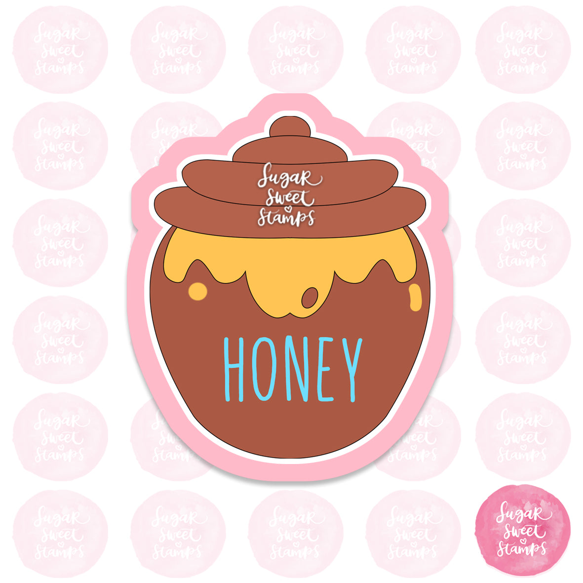 honeypot pooh bear bee honeybee sweet yellow custom 3d printed cookie cutters