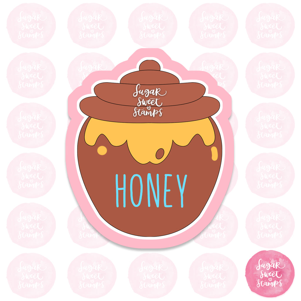 honeypot pooh bear bee honeybee sweet yellow custom 3d printed cookie cutters