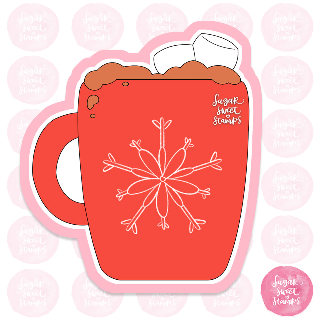 drink desert chocolate hot cocoa winter christmas mug custom 3d printed cookie cutter