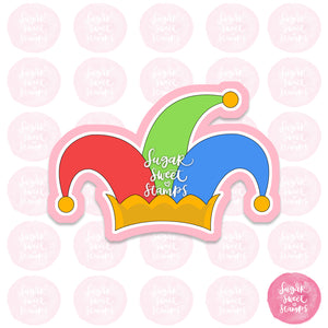 court jester's medieval funny humour hat custom 3d printed cookie cutter