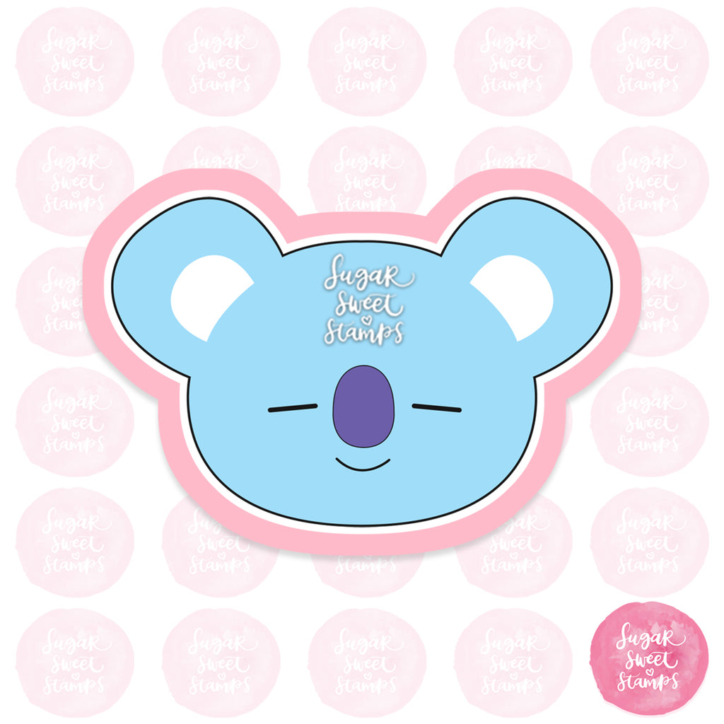 bts bt21 koya koala kpop animal custom 3d printed cookie cutter