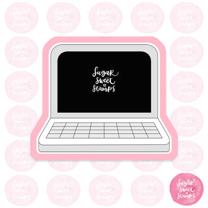 computer pc laptop work office games technology custom 3d printed cookie cutter
